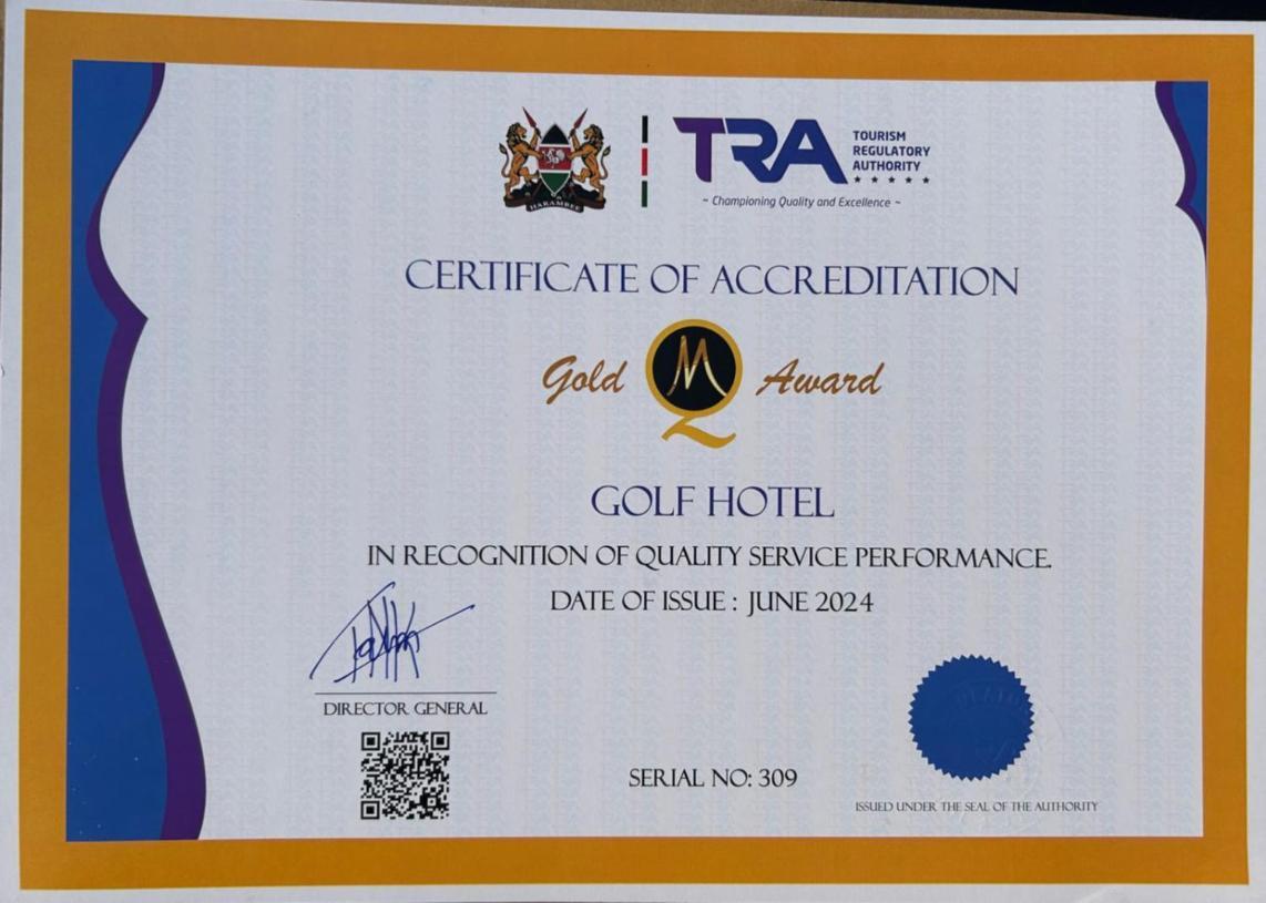 Golf Hotel Kakamega Exterior photo